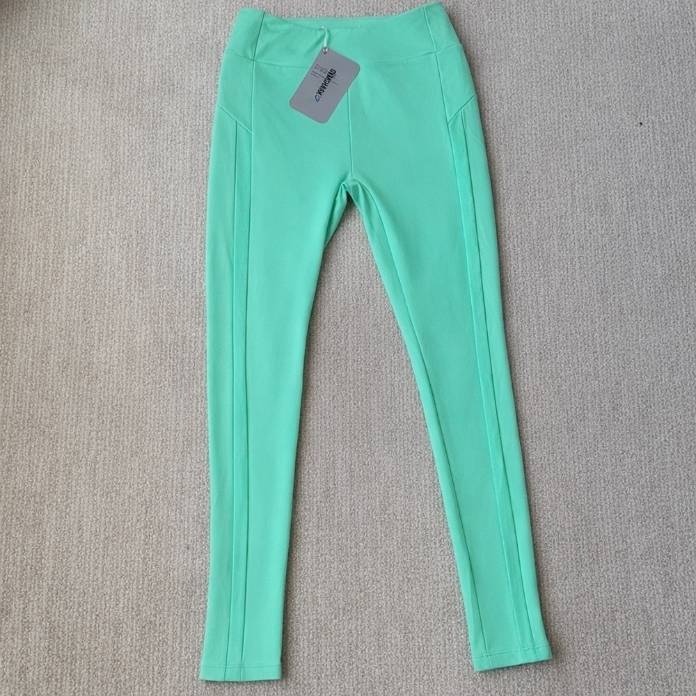 Gymshark Womens Size M Sour Pistachio Green Move High Rise Stretch Yoga Leggings